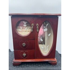 Vintage Wooden Jewelry Box